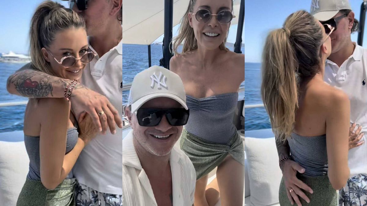 Małgorzata Rozenek i Radosław Majdan na jachcie