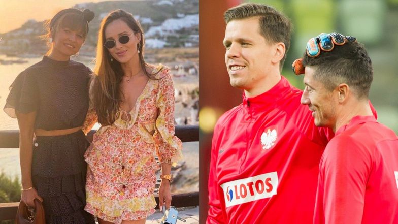 Anna Lewandowska pokazuje zdjęcie Klary i Liama Szczęsnego kibicujących ojcom