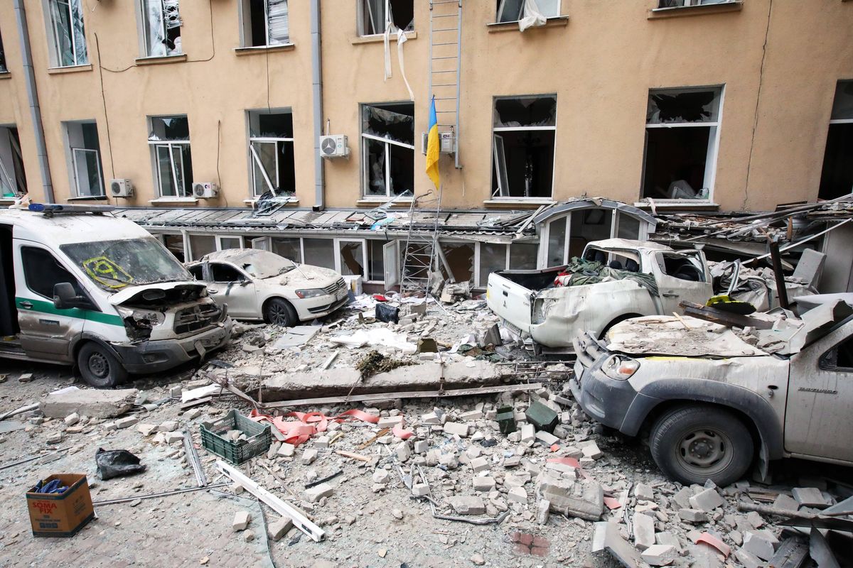 Flota ukraińskiego banku została uszkodzona w wyniku trwających od ponad tygodnia walk  