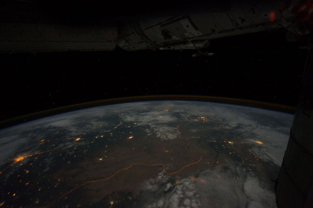 Granica Indii i Pakistanu (fot. Ron Garan/NASA)