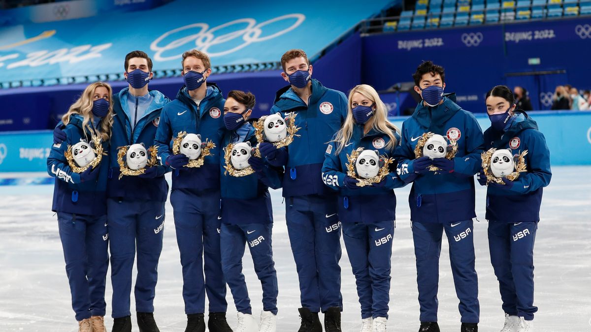 Getty Images / Aleksey Kirchu/Anadolu Agency / Reprezentacja USA w łyżwiarstwie figurowym podczas zimowych igrzysk olimpijskich w Pekinie