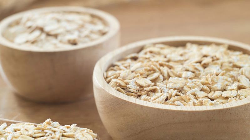 Płatki pełnoziarniste naturalne przygotowane z wodą