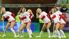 Cheerleaders reprezentacji Polski podczas meczu Polska-Dania