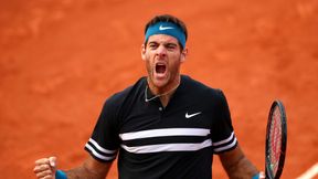 Roland Garros: Juan Martin del Potro wydostał się z dołka i zagra z Rafaelem Nadalem w półfinale