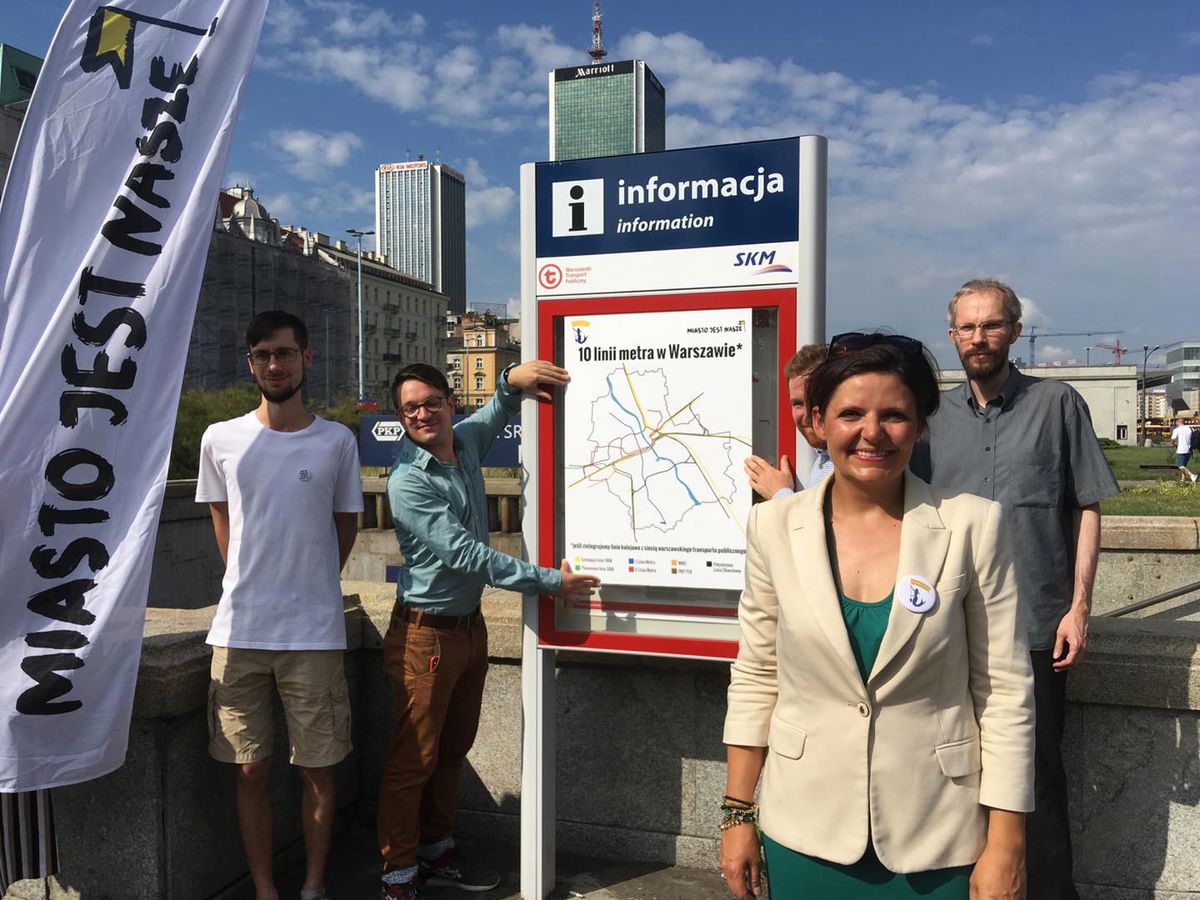 Justyna Glusman z ruchów miejskich proponuje 10 linii metra 