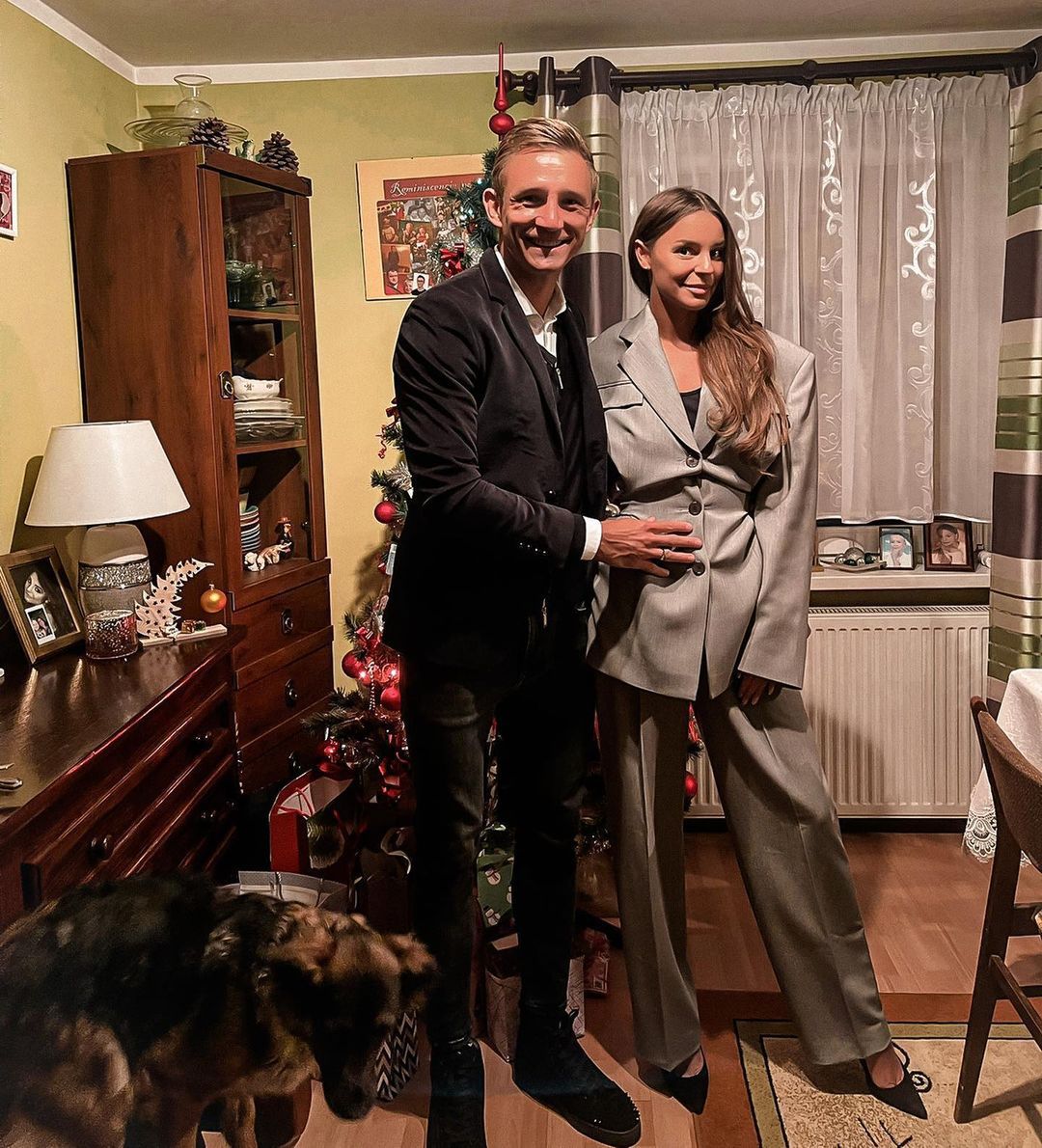 Jakub Rzeźniczak z żoną – Wigilia 2022