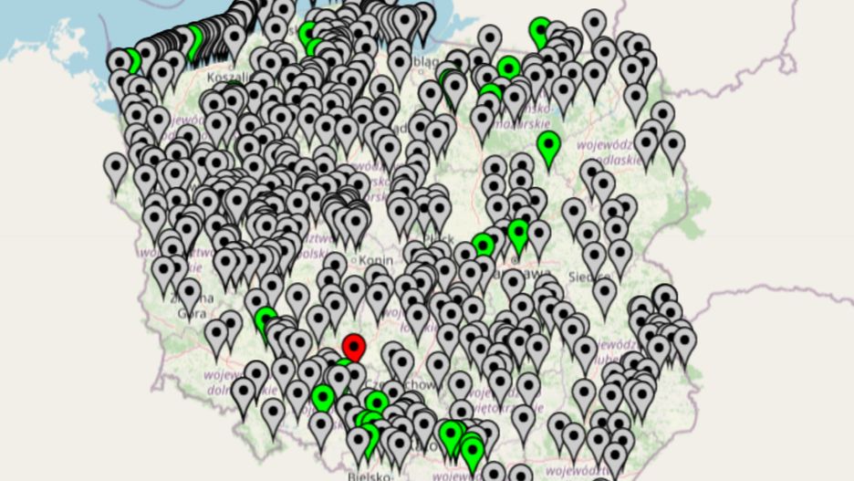 Mapa kąpielisk w Polsce. Stan z dnia 2 września br.