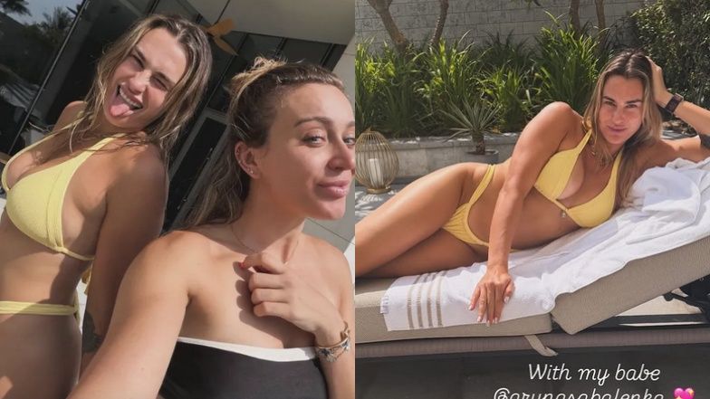 Aryna Sabalenka w bikini dokazuje z przyjaciółką