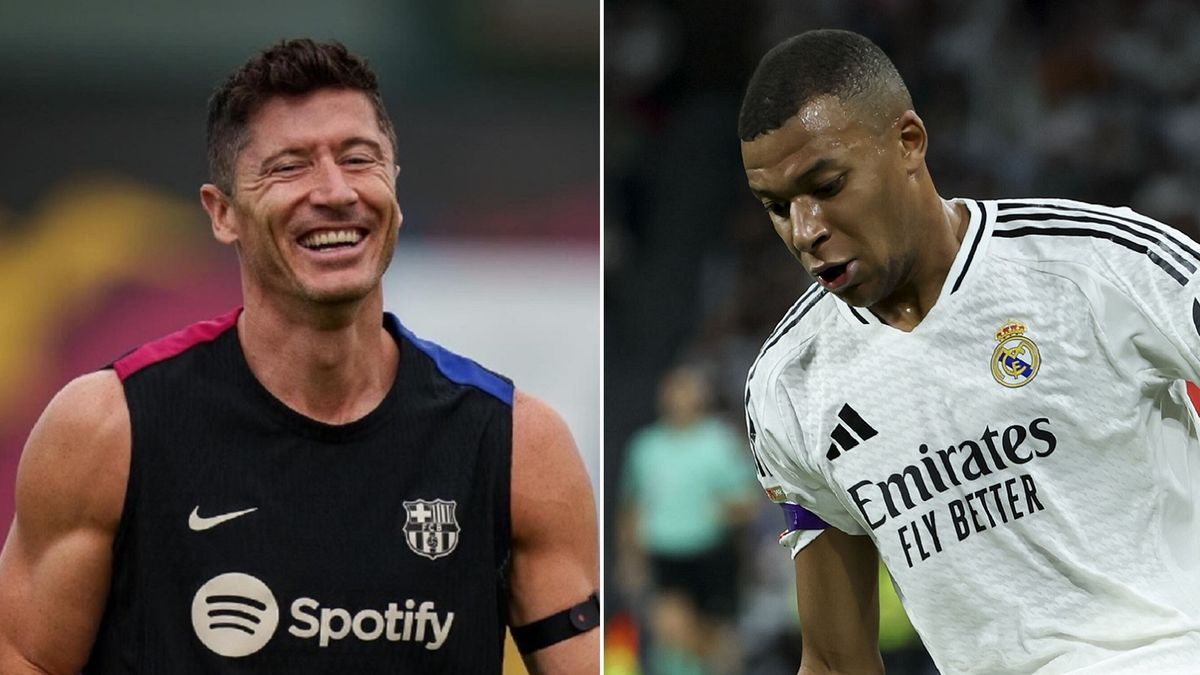 Instagram / FC Barcelona/PAP/EPA/KIKO HUESCA / Na zdjęciu: Robert Lewandowski i Kylian Mbappe