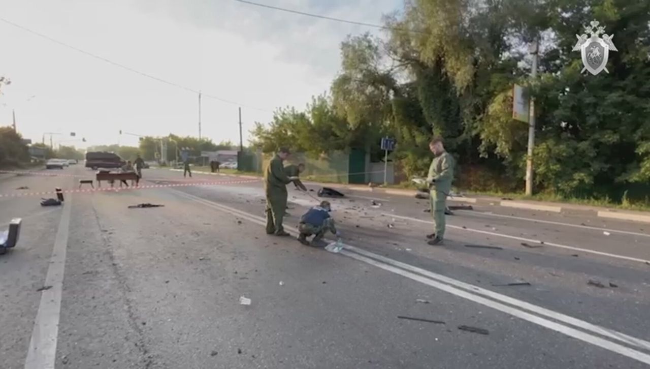 Zdalna detonacja. Wiadomo coraz więcej o eksplozji samochodu Darii Duginy