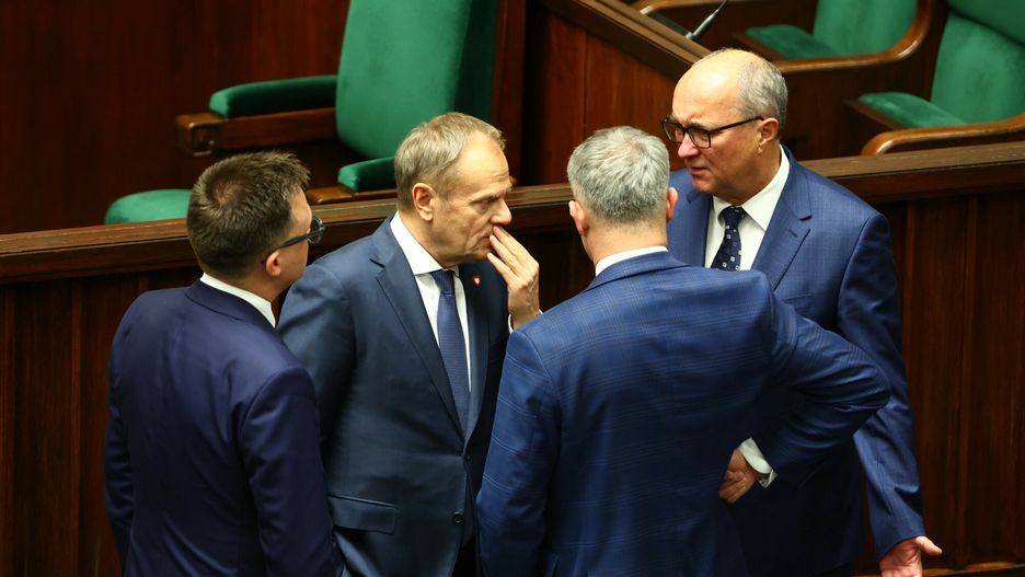 Donald Tusk i Włodzimierz Czarzasty w Sejmie 