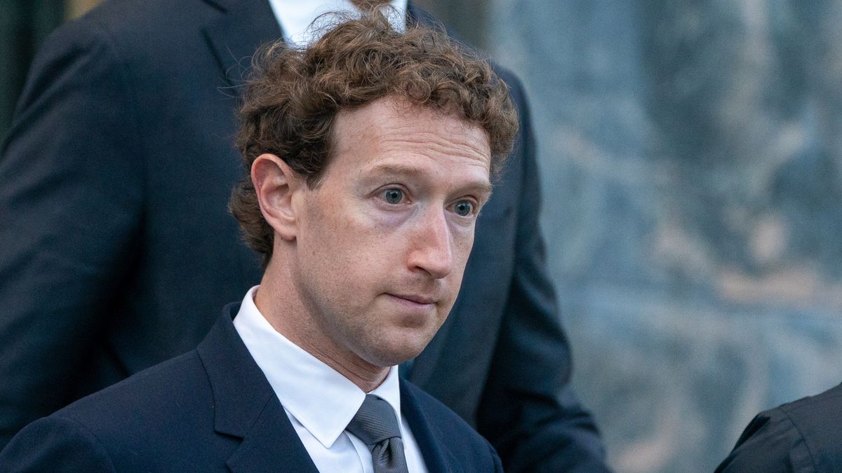 Mark Zuckerberg, chief executive officer of Meta Platforms Inc., exits Los Angeles Superior Court in Los Angeles, California, US, on Wednesday, Feb. 18, 2026. Zuckerberg testified that it's "very difficult" to enforce Instagram's age limits and downplayed how much teen users do for the company's business during a landmark trial over social media addiction. Photographer: Kyle Grillot/Bloomberg via Getty Images