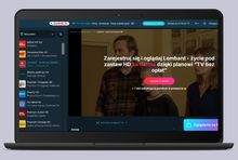 Sweet.TV na laptopie, fot. mockupbro