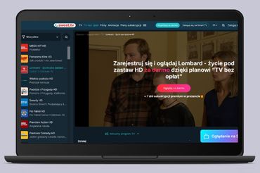 Sweet.TV na laptopie, fot. mockupbro