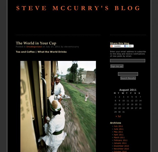 Fotoblog Steve'a McCurry'ego - prawdziwa perełka wśród blogów