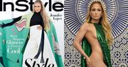 Gładka Jennifer Lopez wymachuje peleryną na nowej okładce
