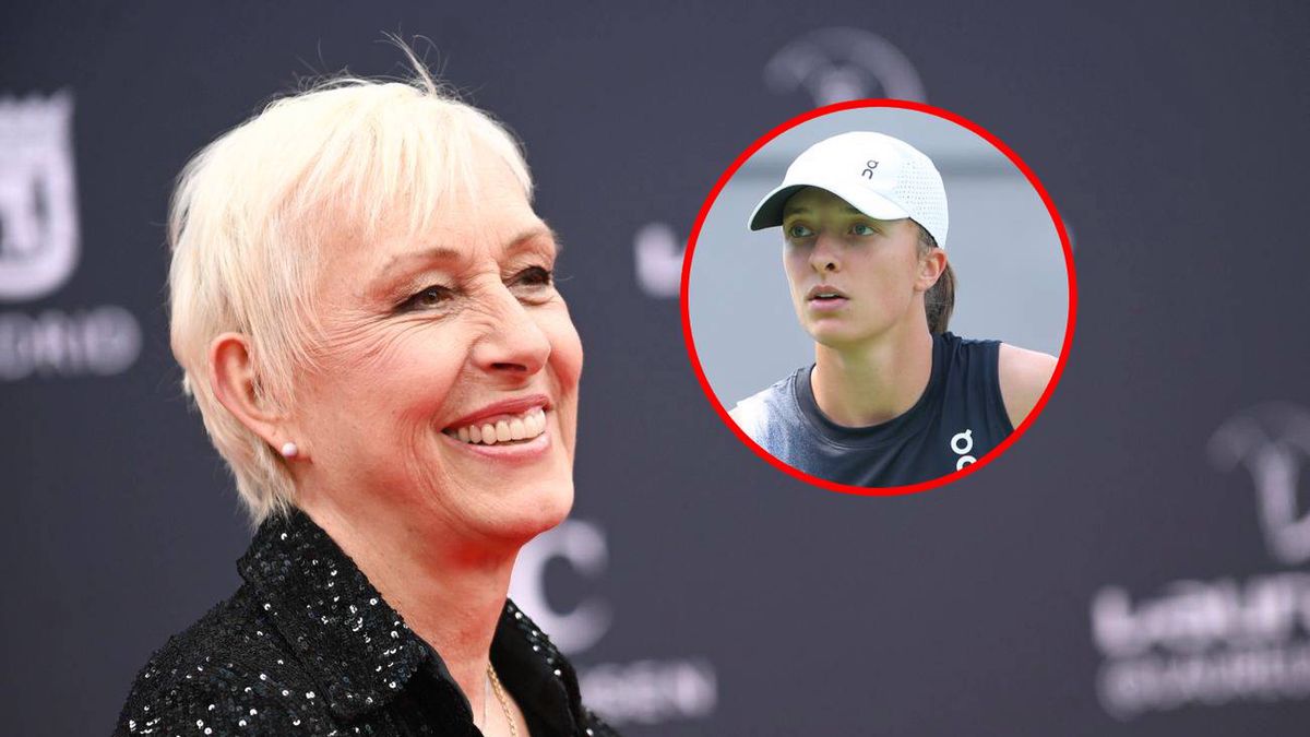 Getty Images / WP SportoweFakty / Od lewej: Martina Navratilova oraz Iga Świątek