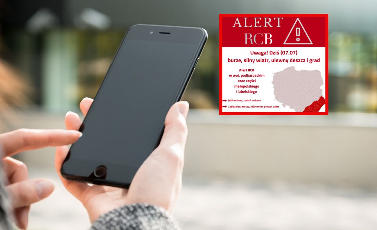 alert RCB, burze, grad, załamanie pogody Idą burze. RCB wysłało alert do mieszkańców trzech województw