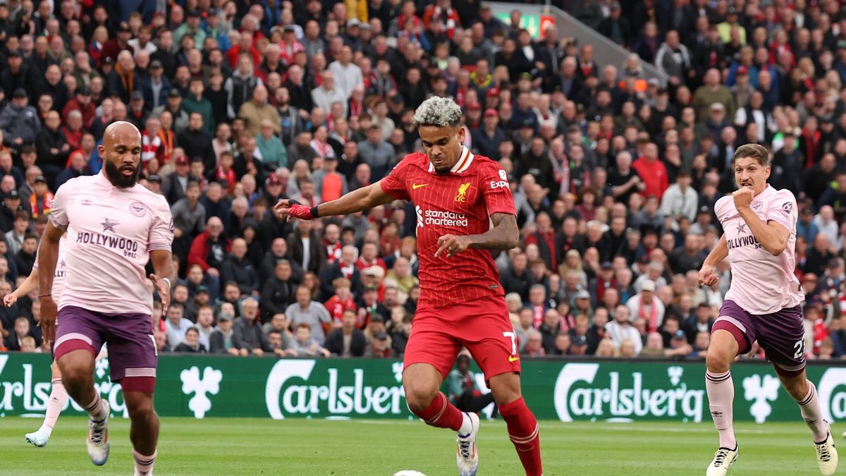 Zdjęcie okładkowe artykułu: PAP/EPA / ADAM VAUGHAN / Na zdjęciu: Luis Diaz otworzył wynik w meczu Liverpool - Brentford