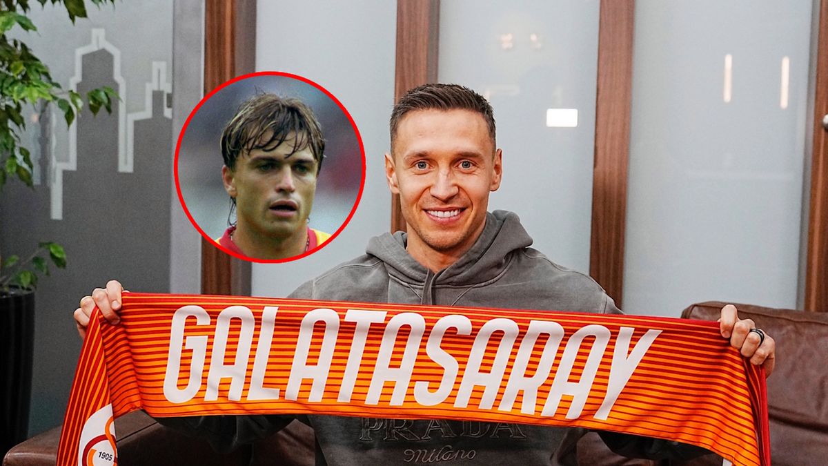 PAP/EPA / Na zdjęciu: Przemysław Frankowski i Roman Kosecki (w kółku) w czasach gry dla Galatasaray