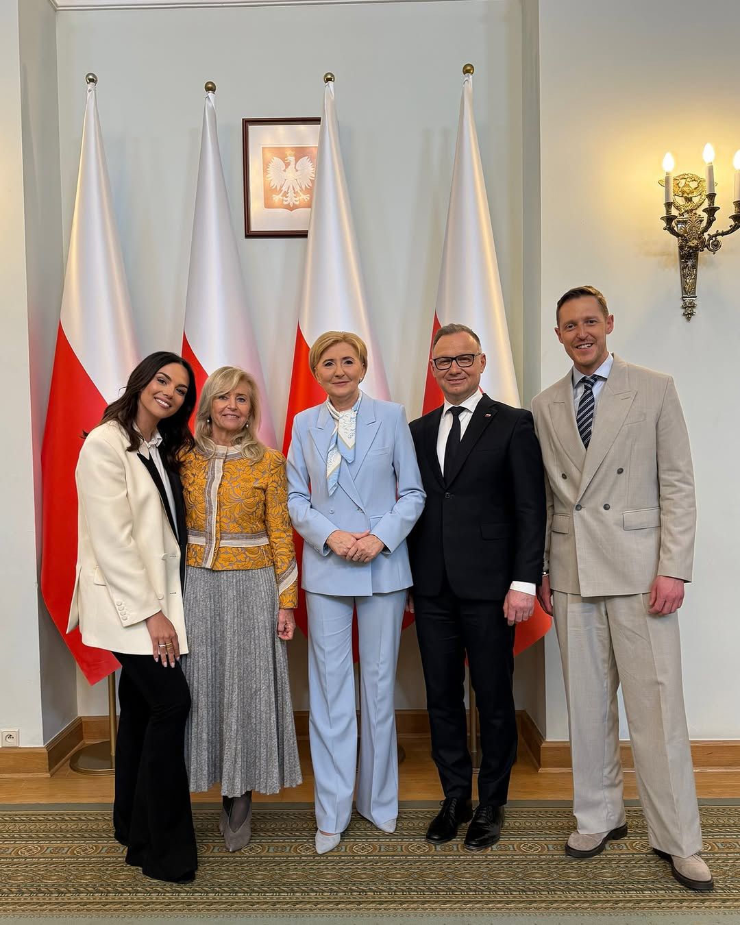 Paulina Krupińska na spotkaniu z zawodnikam Olimpiad Specjalnych