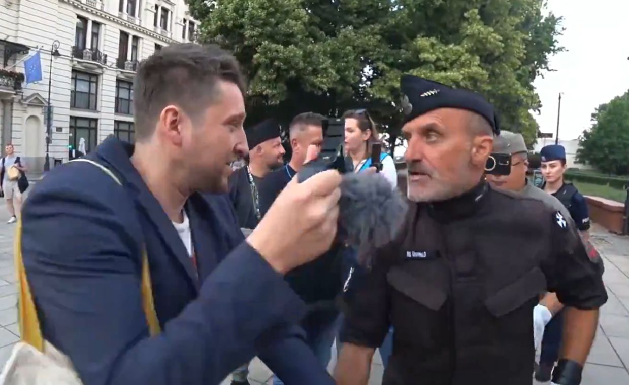 Olszański uderzył dziennikarza. Nie spodobało mu się pytanie