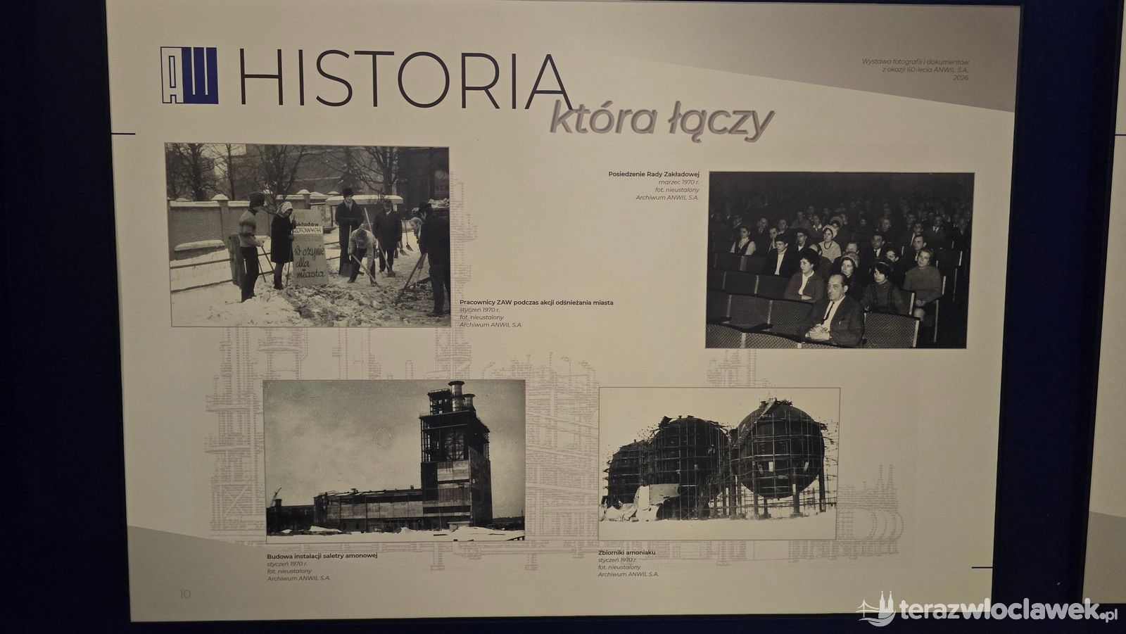 Włocławianie wspominają Azoty. Otwarto wystawę o 60 latach Anwilu