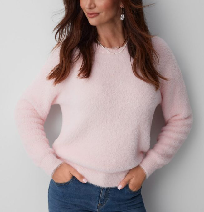 Różowy sweter z Pepco