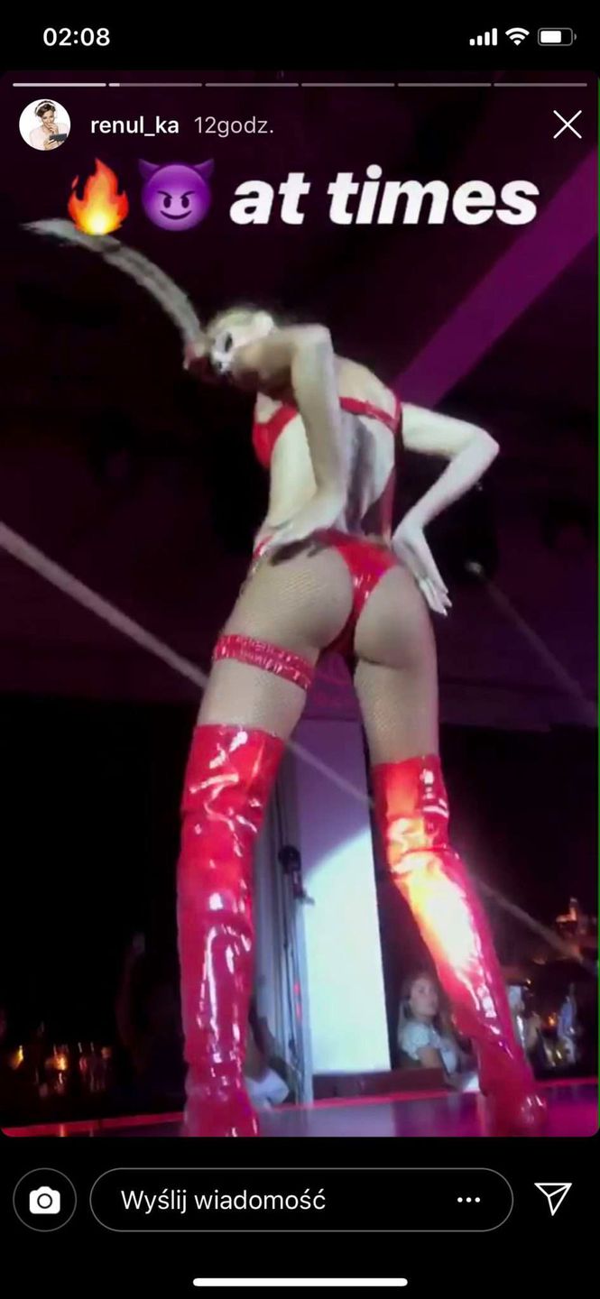 Renata Kaczoruk w klubie ze striptizem na Ibizie