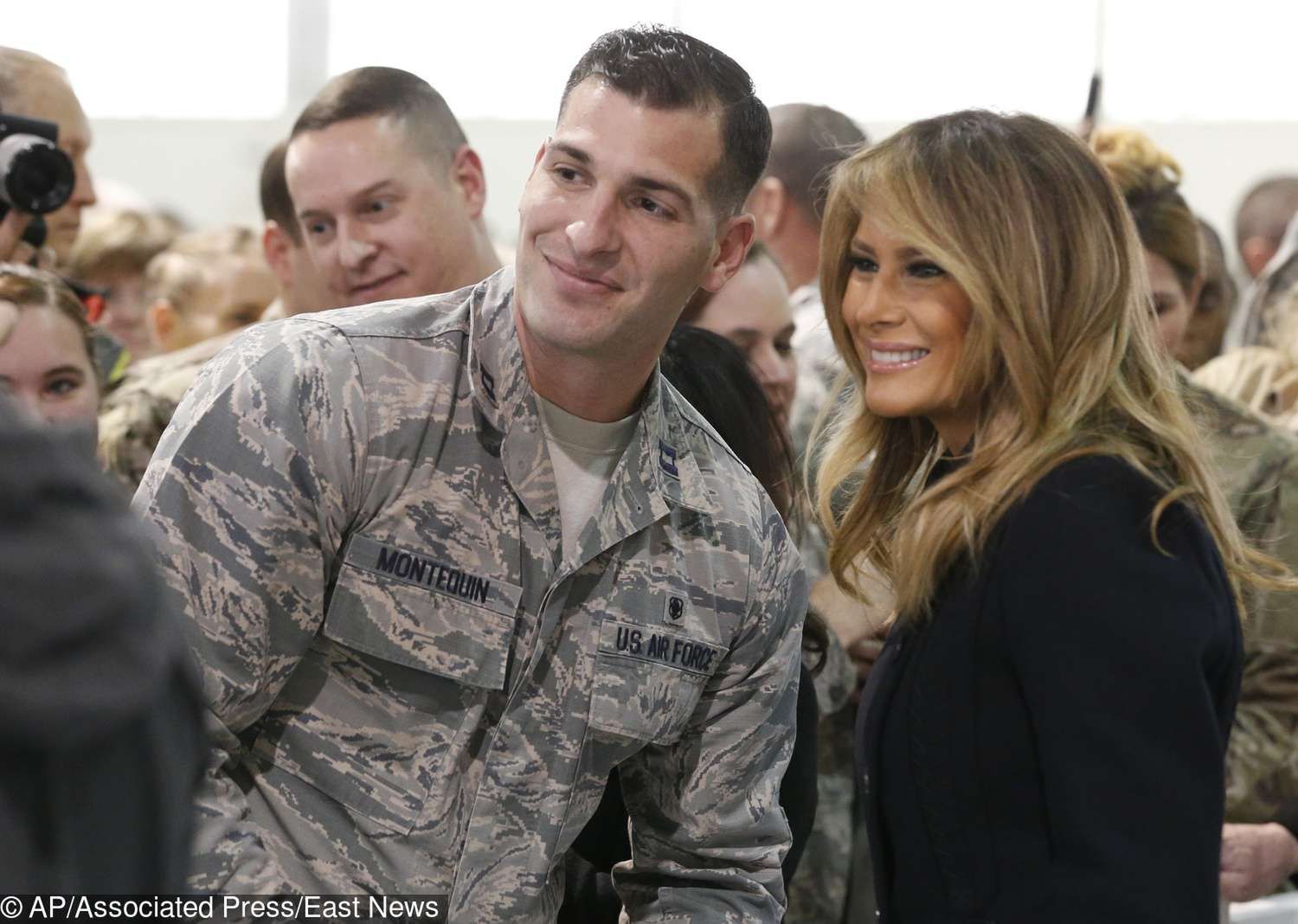 Melania Trump w bazie wojskowej w Hampton