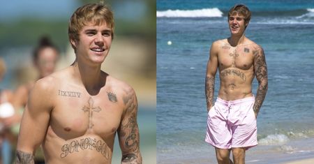 Justin Bieber bez koszulki odpoczywa na Barbadosie (ZDJĘCIA)