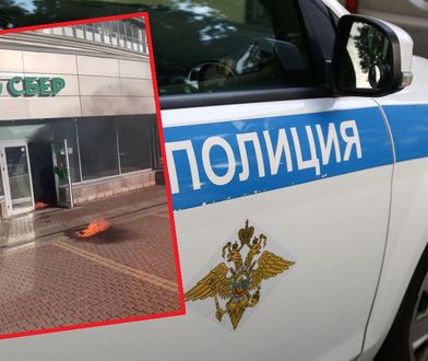 Rosyjska emerytka podpaliła bank. Krzyczała "Sława Ukrainie"