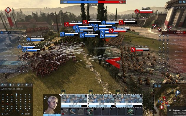 Total War: Arena - akcja z przyciskiem ALT