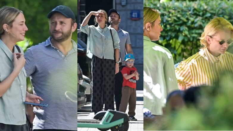 Borys Szyc na obiedzie z żoną, synem i Natalią Klimas