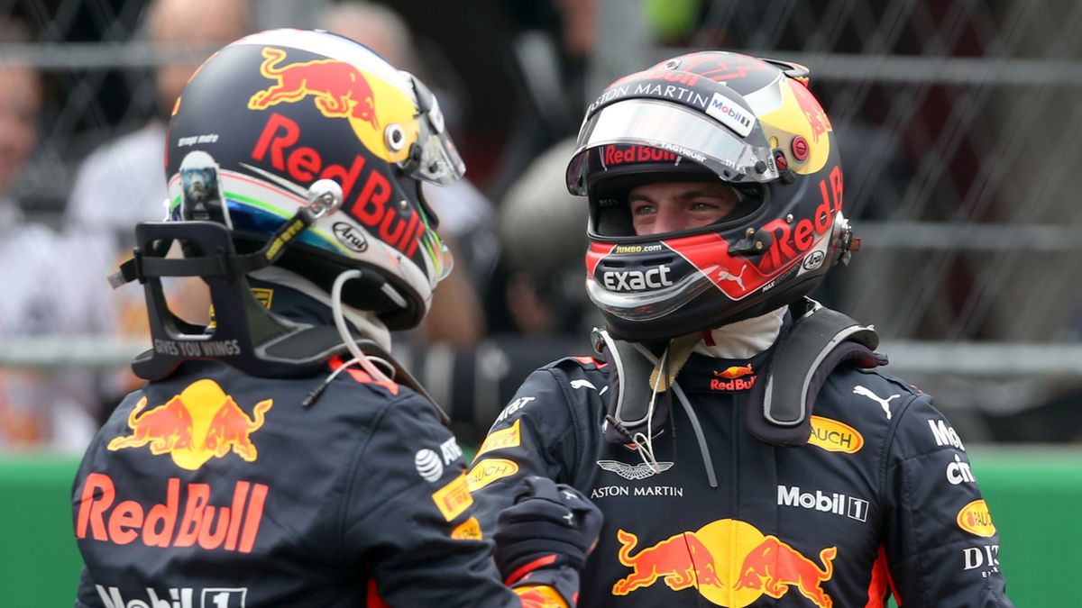 Daniel Ricciardo i Max Verstappen (po prawej)