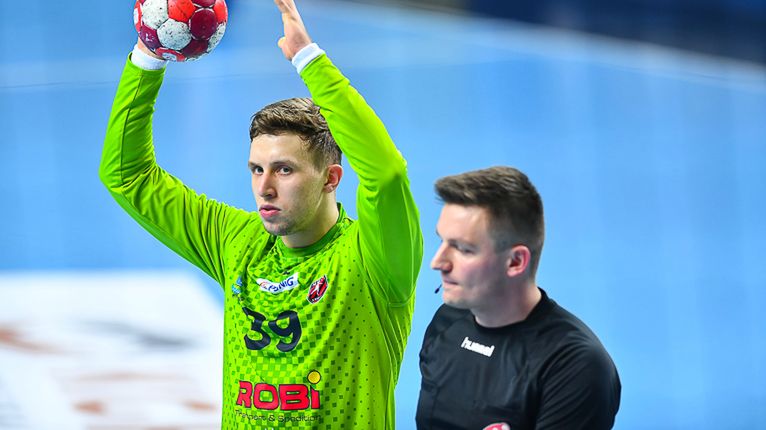 Materiały prasowe / MKS Zagłębie Lubin / Na zdjęciu: Jakub Matlęga (MMTS Kwidzyn)