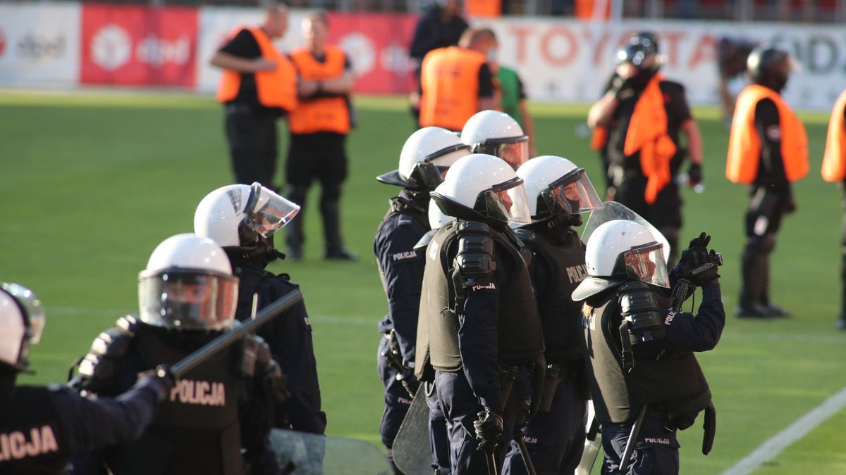 Newspix / MARIAN ZUBRZYCKI/400MM.PL / Widzew Łódź wydał oświadczenie ws. incydentów na stadionie