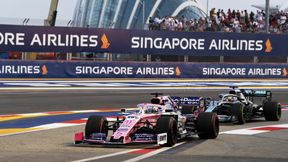 F1: Grand Prix Singapuru. Sergio Perez ukarany. Przykre konsekwencje wypadku z treningu