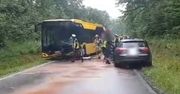 Zagórzany. Poważny wypadek autobusu miejskiego. Są ranni