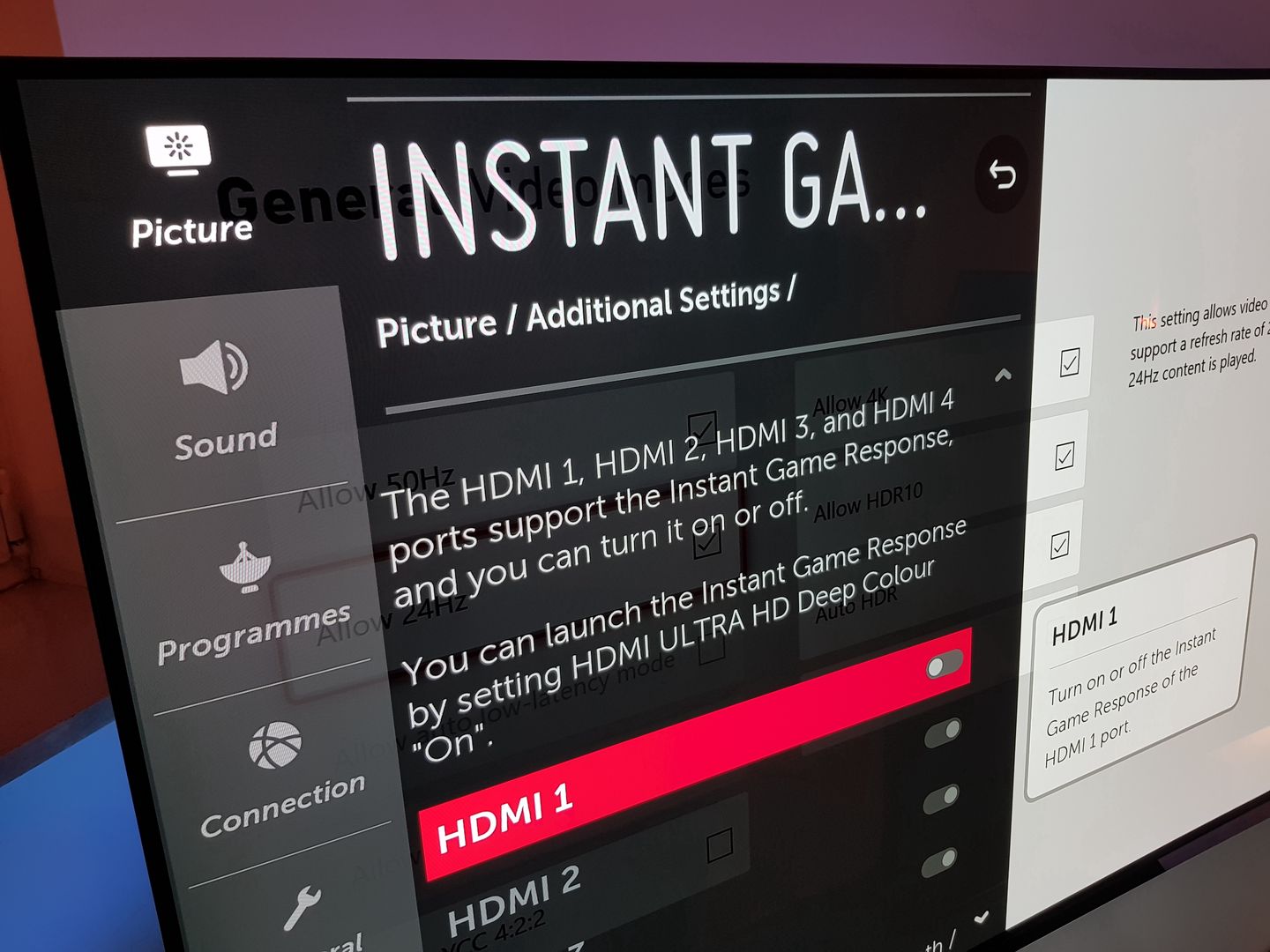 Aktywacja trybu VRR na LG OLED B9