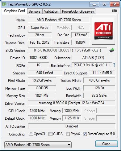 HIS Radeon 7770 GHz Edition