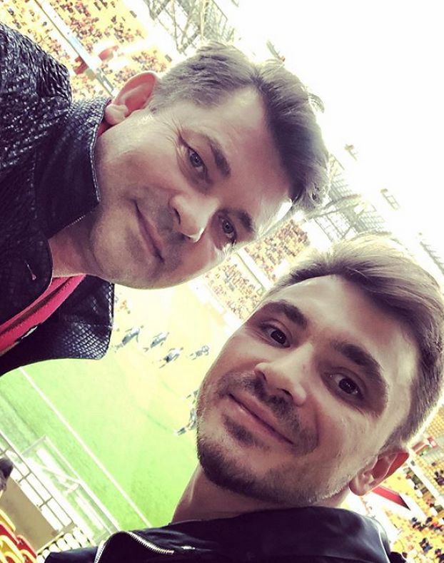 Daniel Martyniuk z ojcem