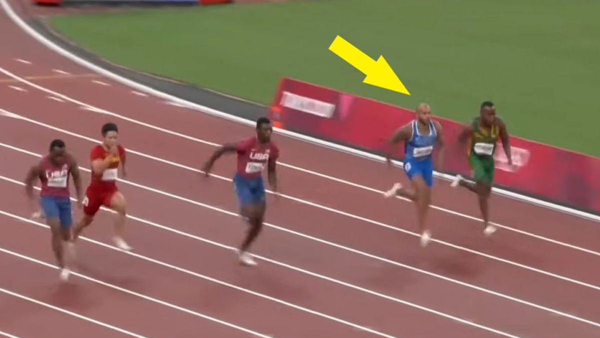Zdjęcie okładkowe artykułu: YouTube / Eurosport / Na zdjęciu: Lamont Jacobs wygrywa bieg na 100 m na igrzyskach olimpijskich w Tokio