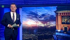 „Wiadomości” TVP1: zegar z Zamku Królewskiego zamiast PKiN w tle prezentera