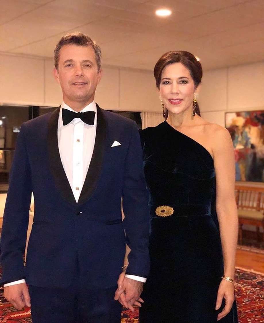 Księżna Mary i książę Frederick podczas urodzin księcia Karola