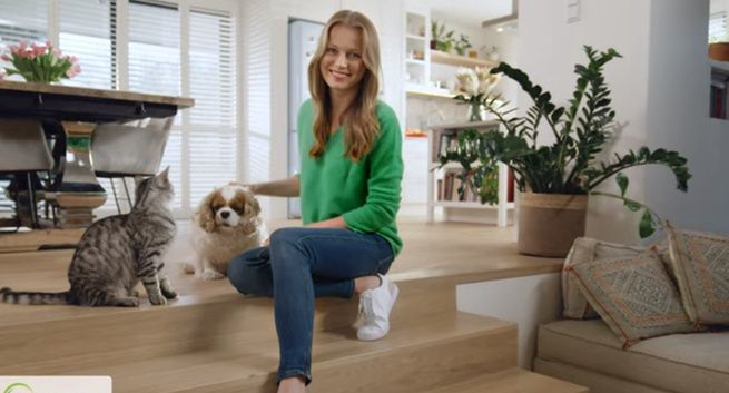 Agnieszka Cegielska w reklamie produktów Vetoquinol