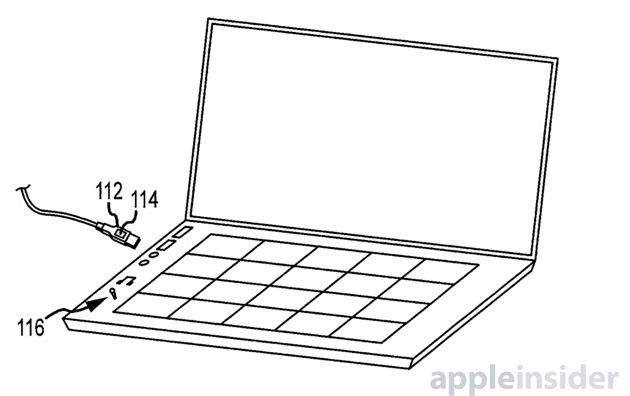 Apple patent - dotyk w laptopach grafika