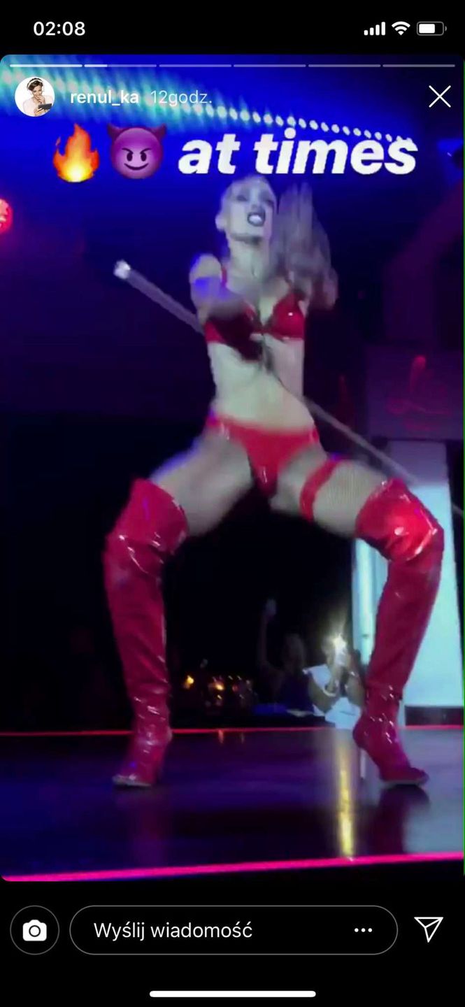 Renata Kaczoruk w klubie ze striptizem na Ibizie