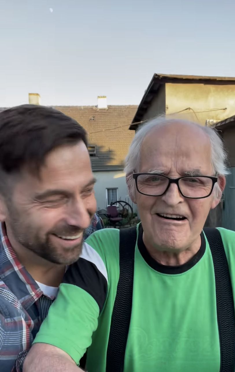 Robert Motyka z tatą Tadeuszem