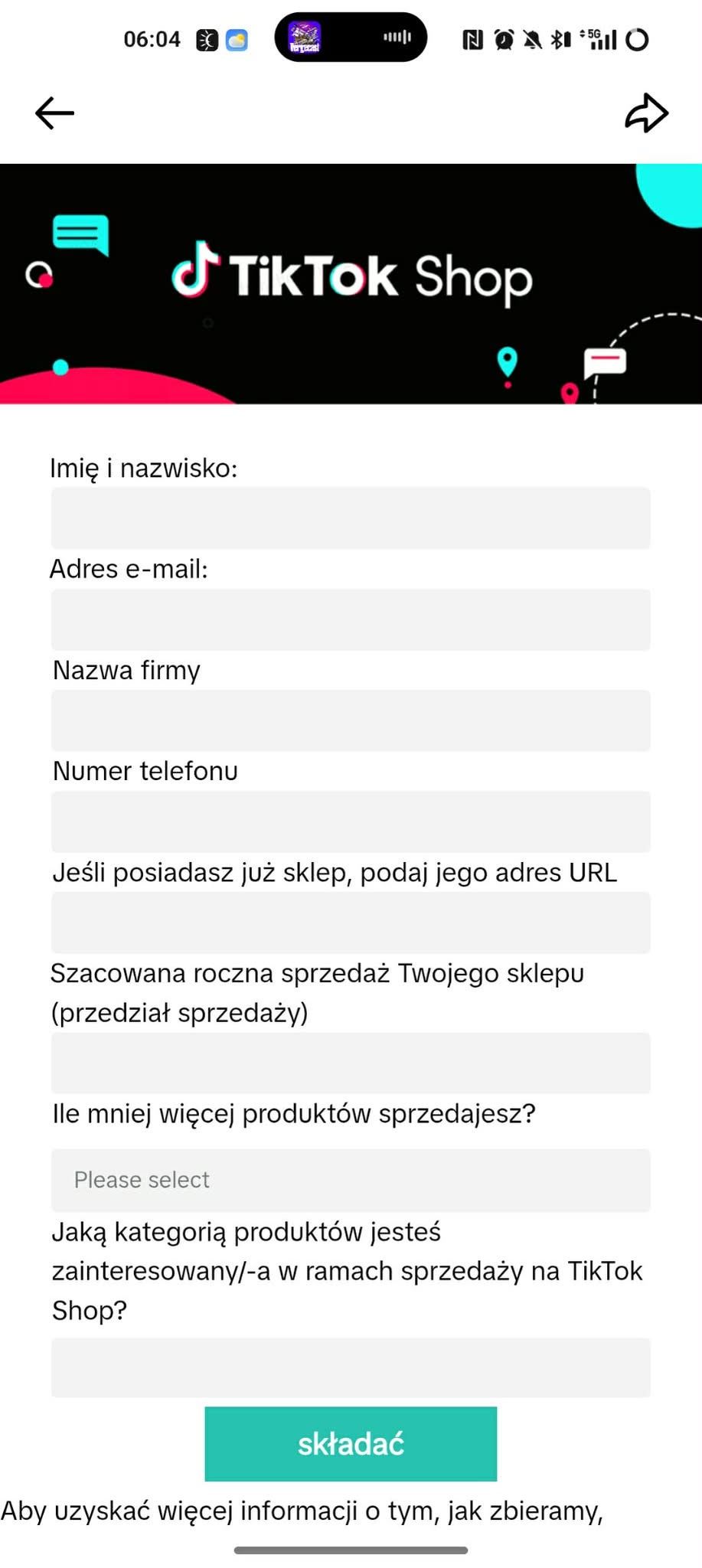 TikTok Shop już wkrótce w Polsce